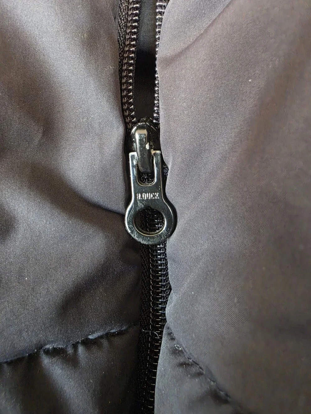 B Duck Size 7 Kids Black Jacket with Reflective Logo